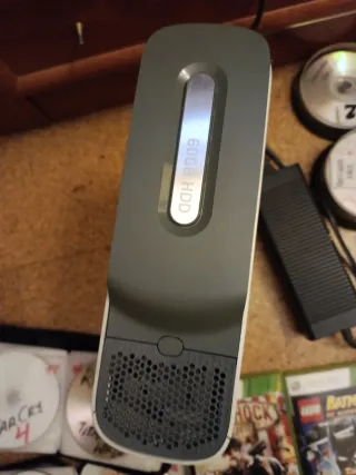 Xbox 360 Fat + Mando + Juegos + Disco