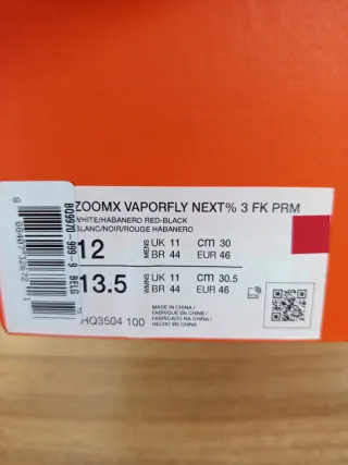 Nike ZoomX Vaporfly Next 3 Talla 46