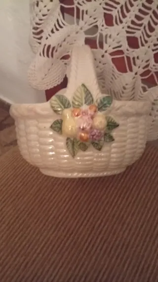 Mesa consola y espejo dorado bambú