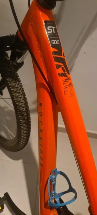 Bicicleta infantil naranja Rockrider