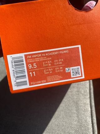 Botas Nike Mercurial Air Zoom Rosa Naranja