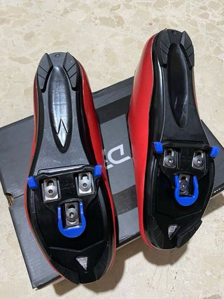 Zapatillas Ciclismo Carretera DPV Roja T45