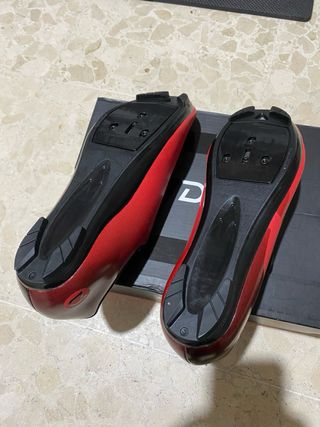 Zapatillas Ciclismo Carretera DPV Roja T45