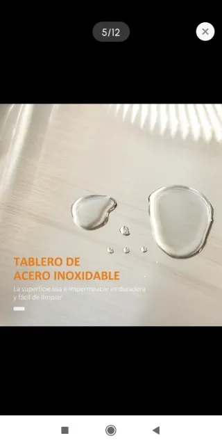 Mueble auxiliar- isla cocina acero inoxidable