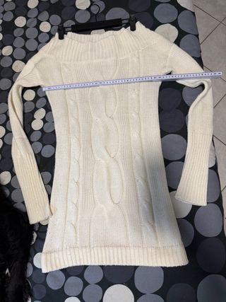 Maglione vestito Zara bianco
