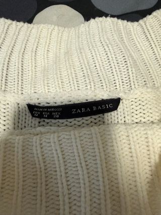 Maglione vestito Zara bianco