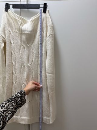 Maglione vestito Zara bianco