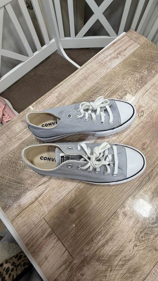 Converse All Star Plataforma Gris