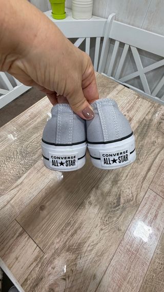 Converse All Star Plataforma Gris