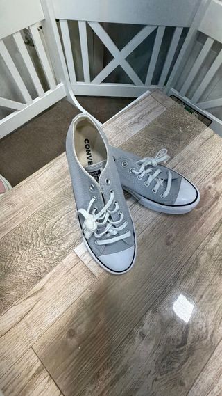 Converse All Star Plataforma Gris