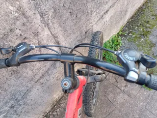 Bicicleta Topbike Roja y Plata