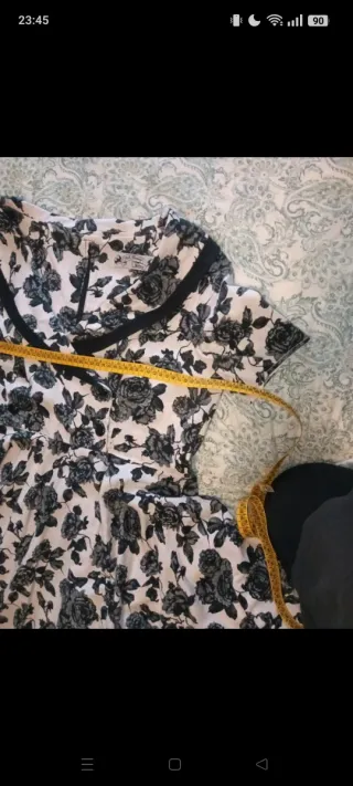 Vestido Hell Bunny floral blanco y negro