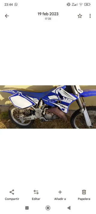 Yamaha YZ 125 Motocross