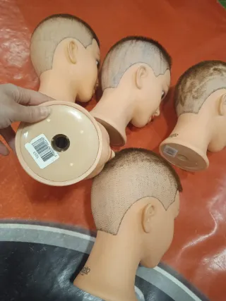 5 Cabezas de Maniquí para Peluquería