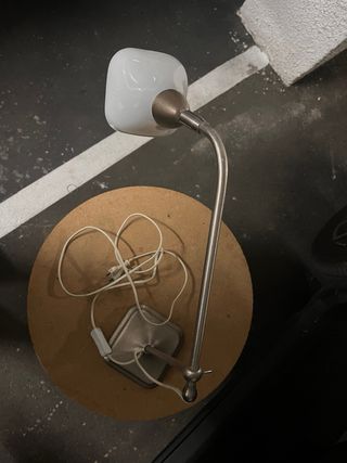 Lamparita de noche/escritorio metal y cristal