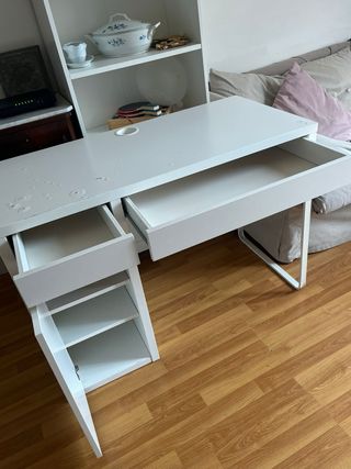 Scrivania Ikea Bianca 3 Pezzi