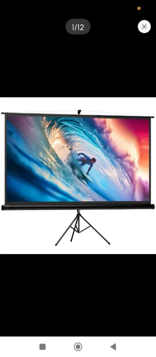 Pantalla de Proyección Portátil con Trípode