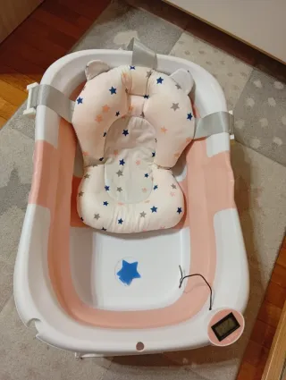 Bañera plegable bebé Bathby rosa