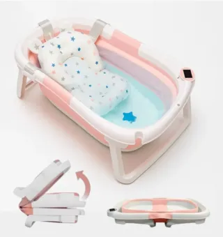 Bañera plegable bebé Bathby rosa