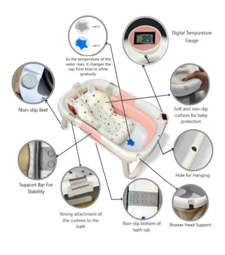 Bañera plegable bebé Bathby rosa