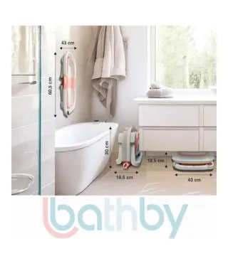 Bañera plegable bebé Bathby rosa