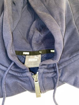 Sudadera Puma Azul con Cremallera