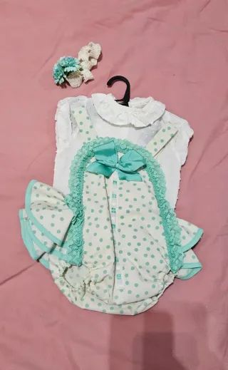 Traje de gitana bebé con diadema