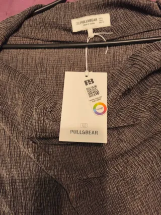 Camiseta mujer manga larga marrón