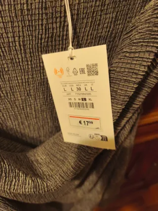 Camiseta mujer manga larga marrón