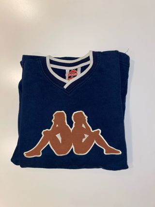 Sudadera Kappa Azul y Marrón