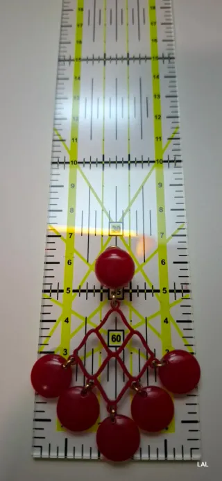 Pendientes flamenca rojos