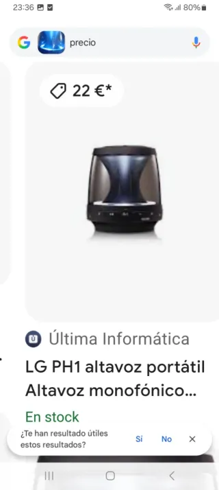Altavoz Bluetooth LG Portátil negro