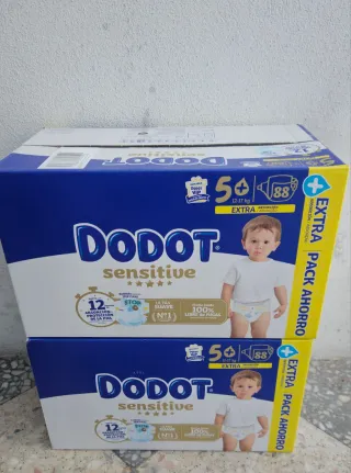 176 Pañales(2x88) Dodot Sensitive t5+