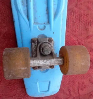 Mono patín clásico vintage azul y en buen estado