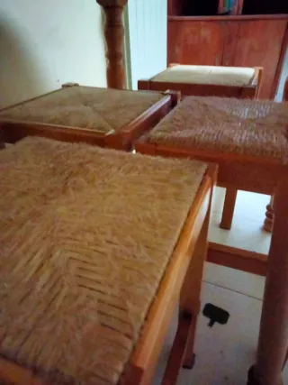 Mesa redonda extensible madera .