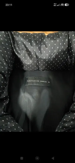 Chaqueta Purificación García lunares