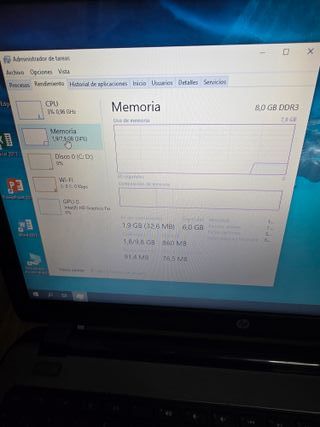 Ordenador portátil HP INTEL ICORE 3, 8RAM