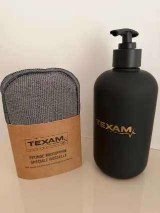 Dispensador TEXAM e esponja microfibra