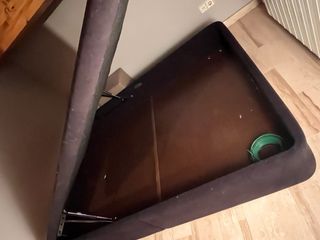 Canapé 135x190 cm Negro Desmontable