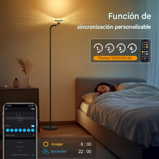 Lámpara LED Suelo RGB Control Remoto