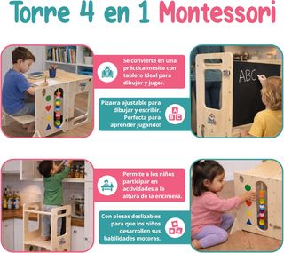 Torre di apprendimento Montessori 4 in 1 (80€)