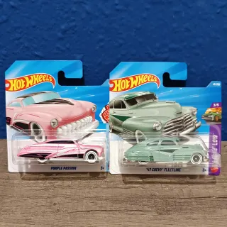 Hot Wheels Purple Passion y '47 Chevy Fleetline