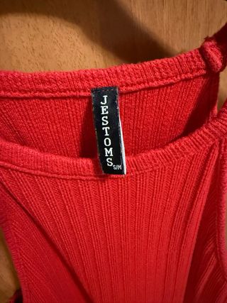 Mini abito rosso aderente