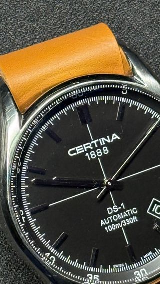 Certina DS-1 Automático Preto 100m