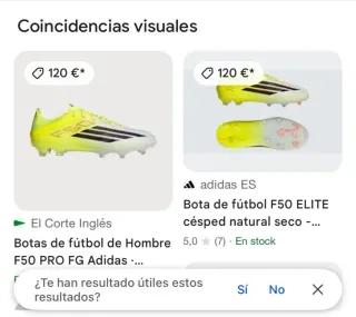 Botas Fútbol Adidas F50 Talla 46