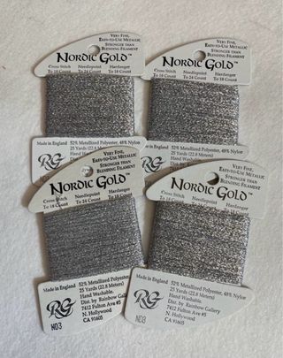 Lote  n.6….Hilos metalizados Rainbow Gallery.(ND)