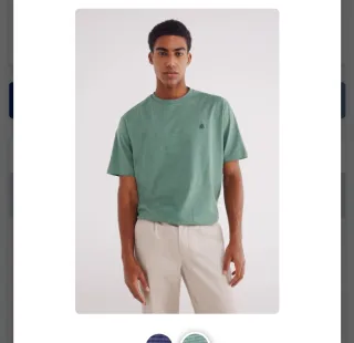 Camiseta hombre Springfield Microstripes YARNDYED