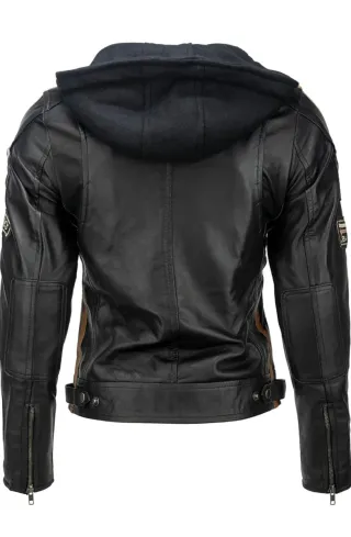 Chaqueta Piel Moto Mujer Talla