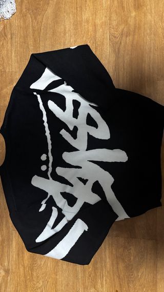 Jersey Stussy Negro y Blanco
