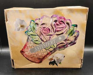 Cesta Flores Cristal Alemán Walther Glas